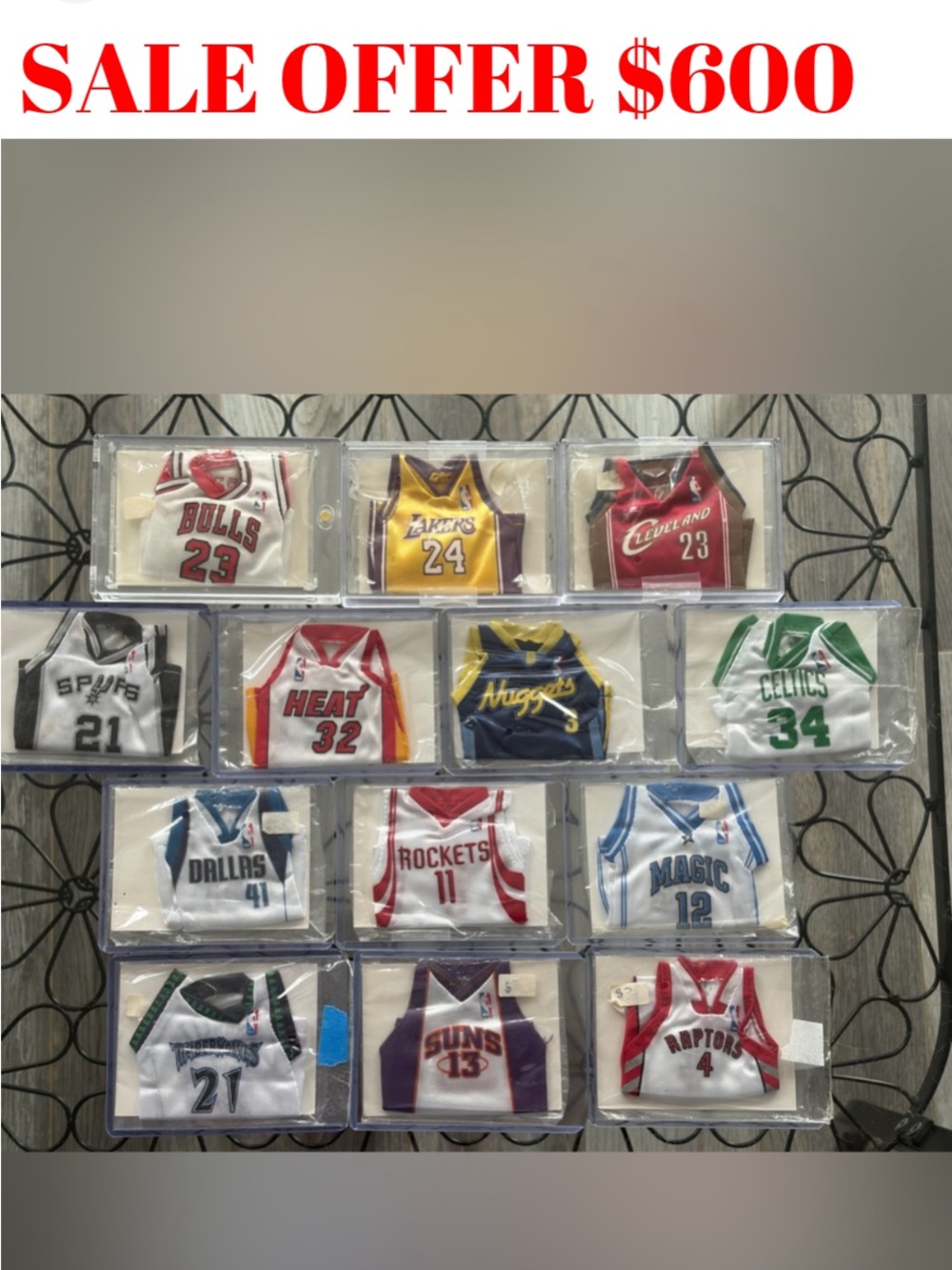 Michael Jordan 2007/08 Upper deck Mini Jersey NBA Basketball Card Set